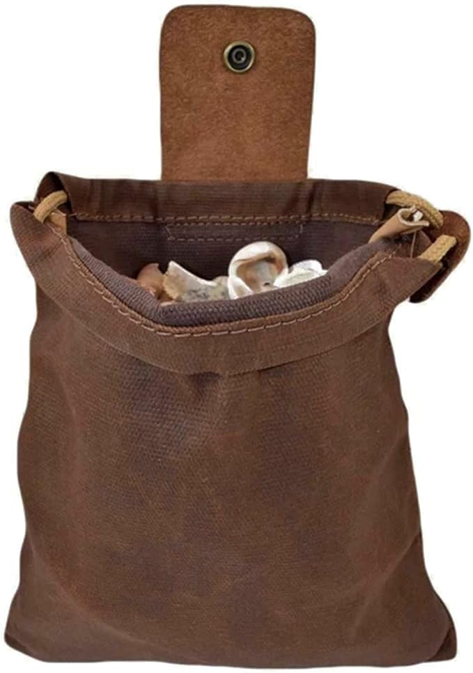 Waxed Canvas Collapsible Foraging Pouch